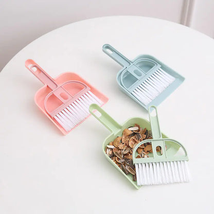 Mini Desktop Broom and Dustpan Set for Cleaning