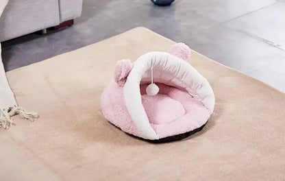 Washable Winter Triangle Cat Sleeping Bag Kennel